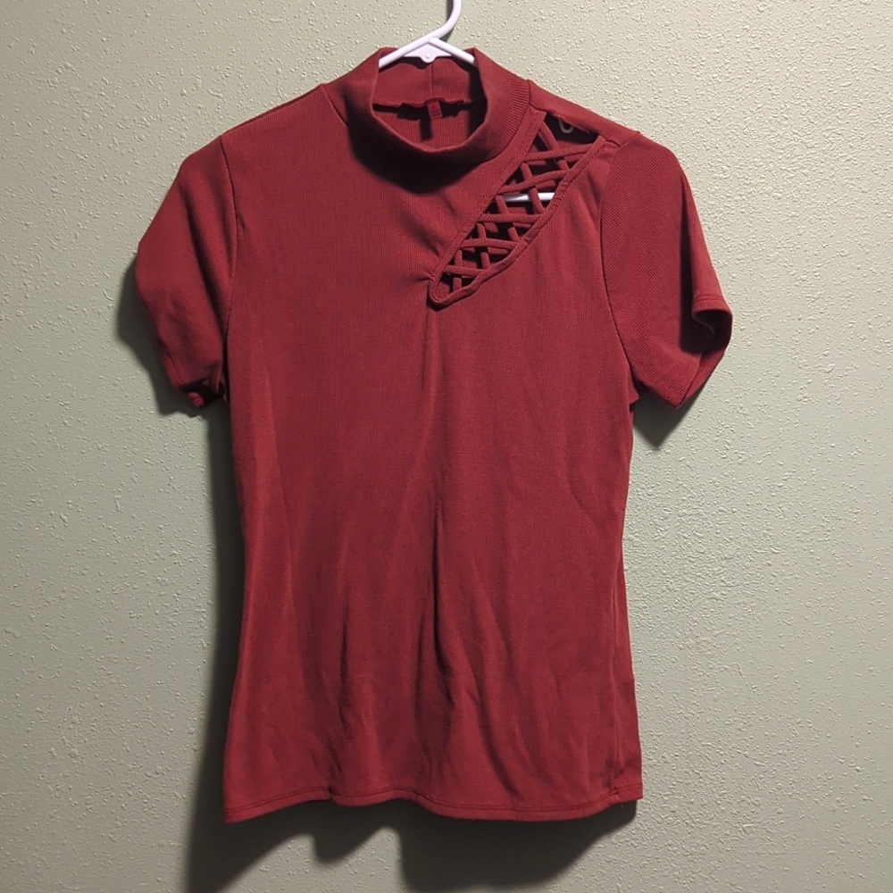 Short Sleeve Turtle Neck